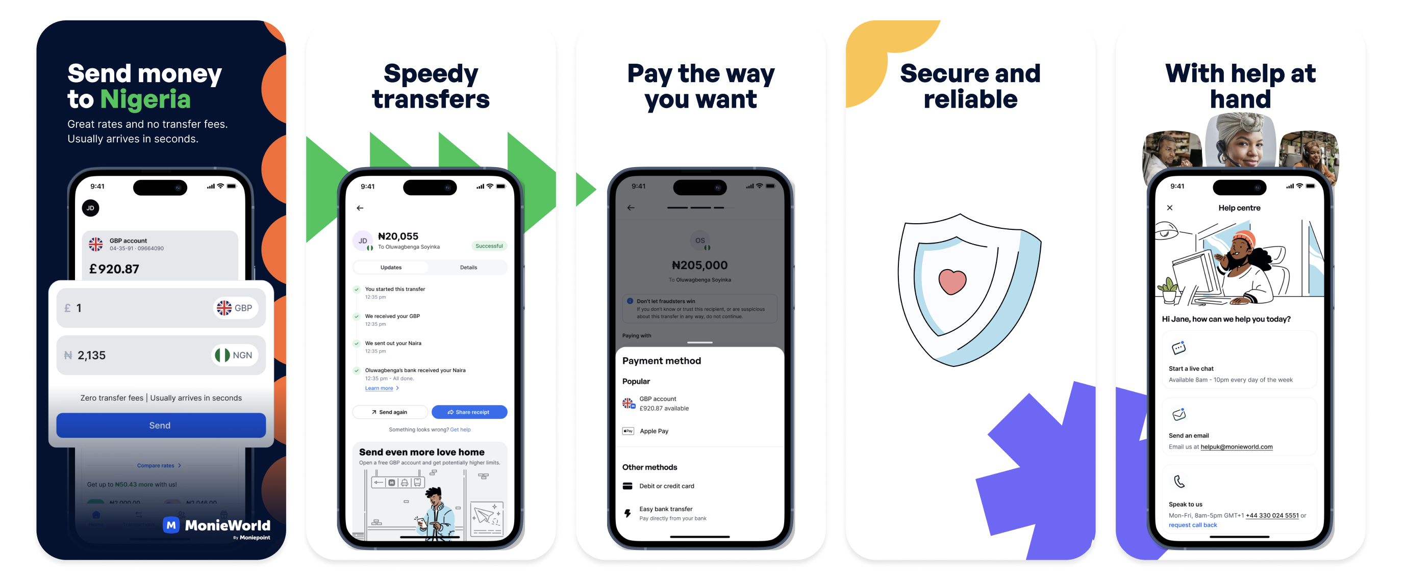 MonieWorld — UK to Nigeria remittance app